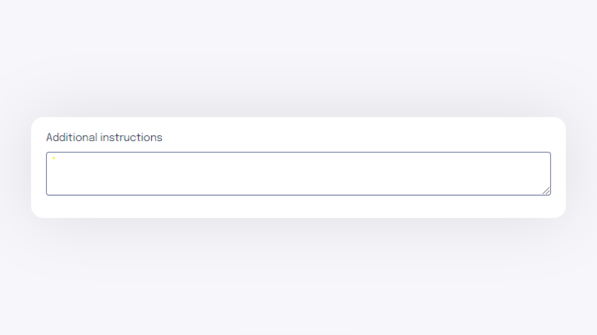 Retouching Order — Special Instructions