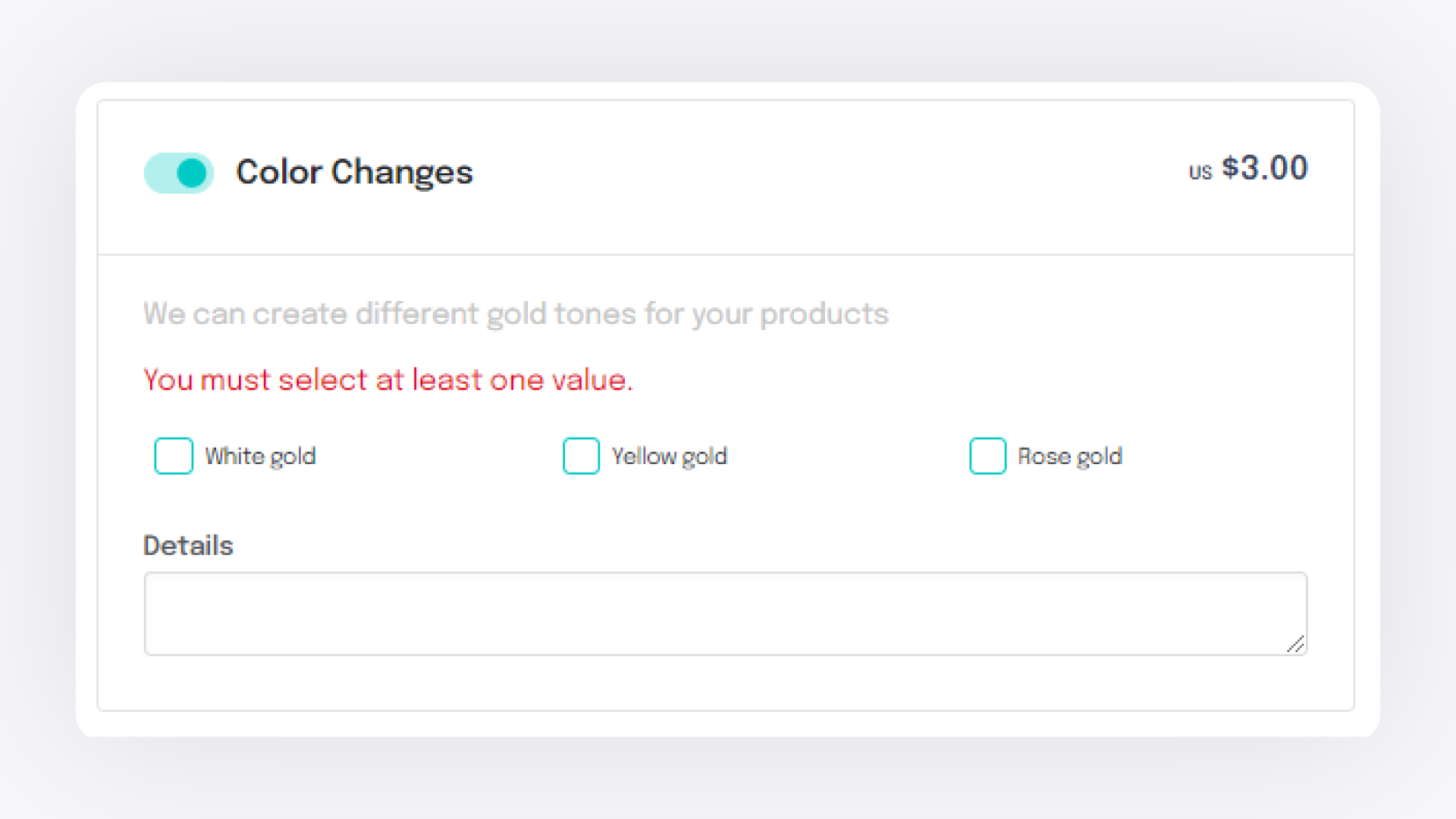 Retouching Order — Color Change Service
