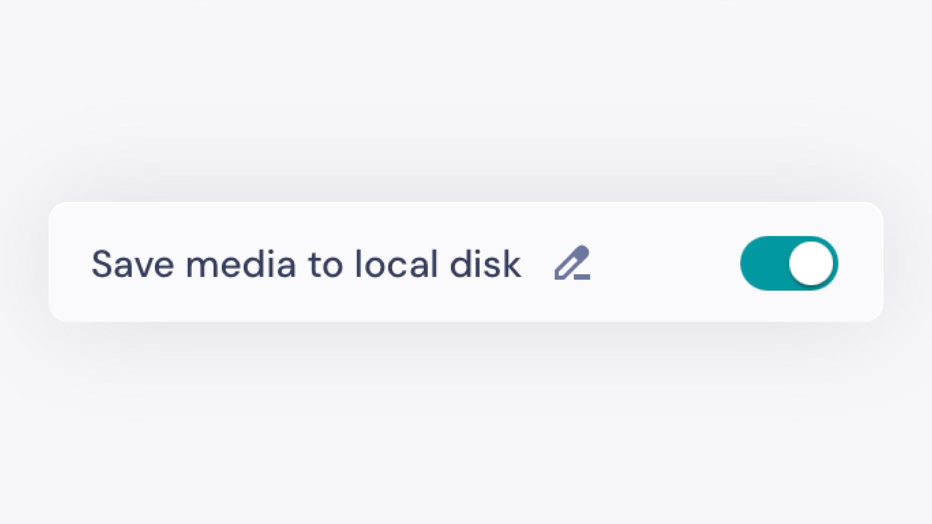 GemCam Save Media to Local Disk Toggle