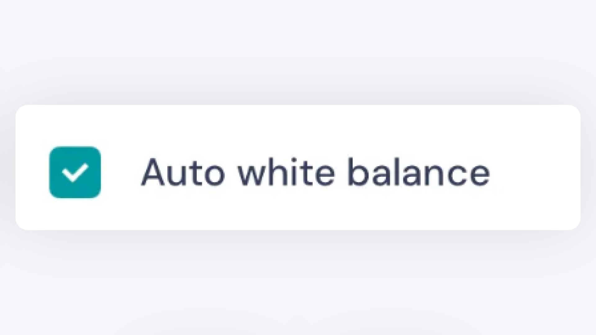 Auto White Balance Setting in GemIQ app