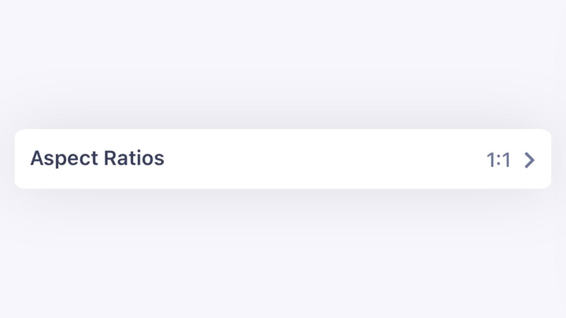 Aspect Ratio Setting in GemIQ app