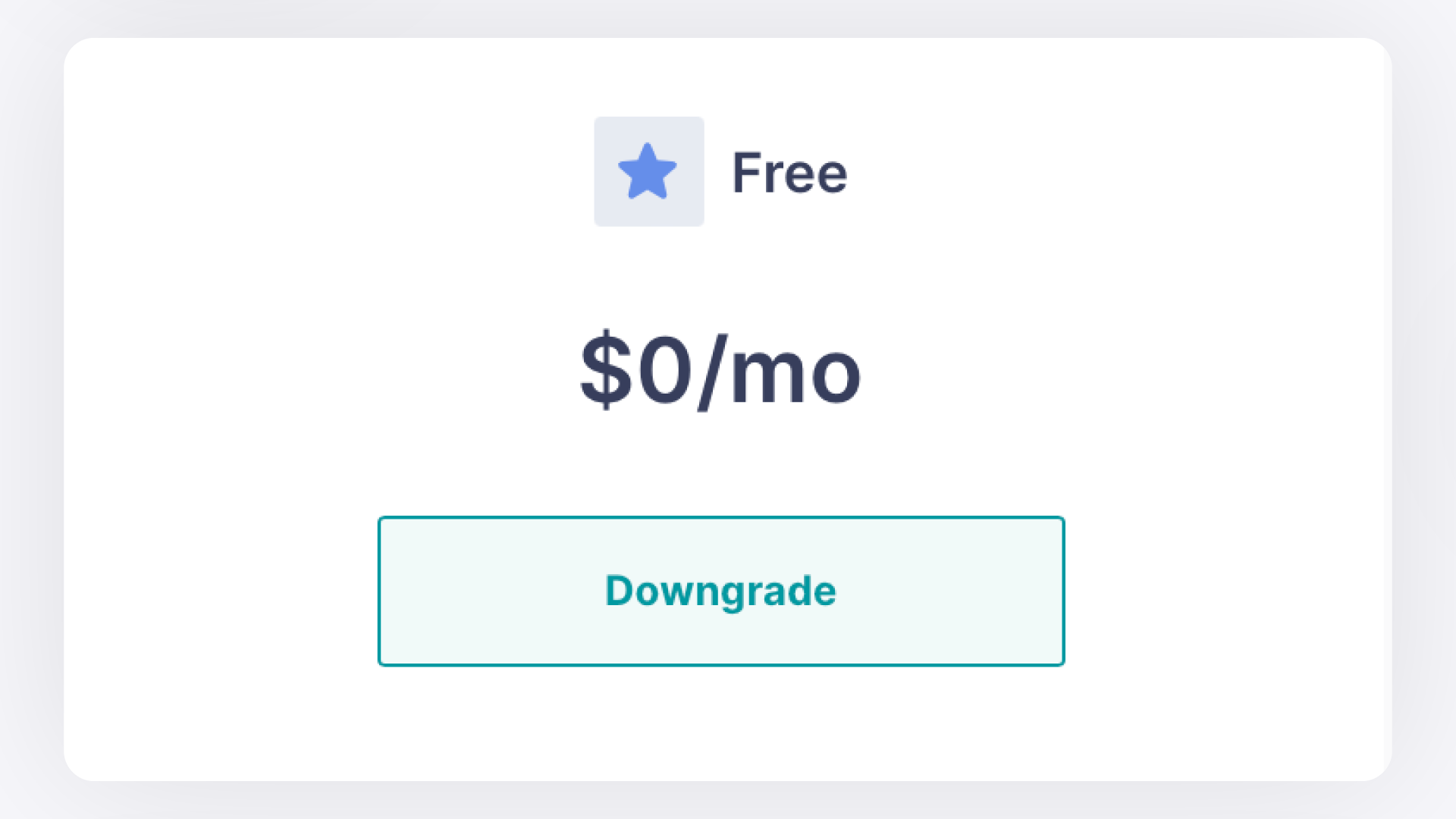 GemIQ app Downgrade Plan Screen