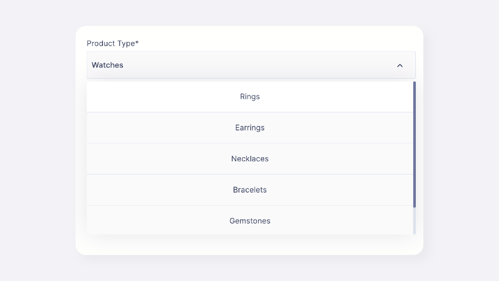Supported Jewelry Types for AI Product Description