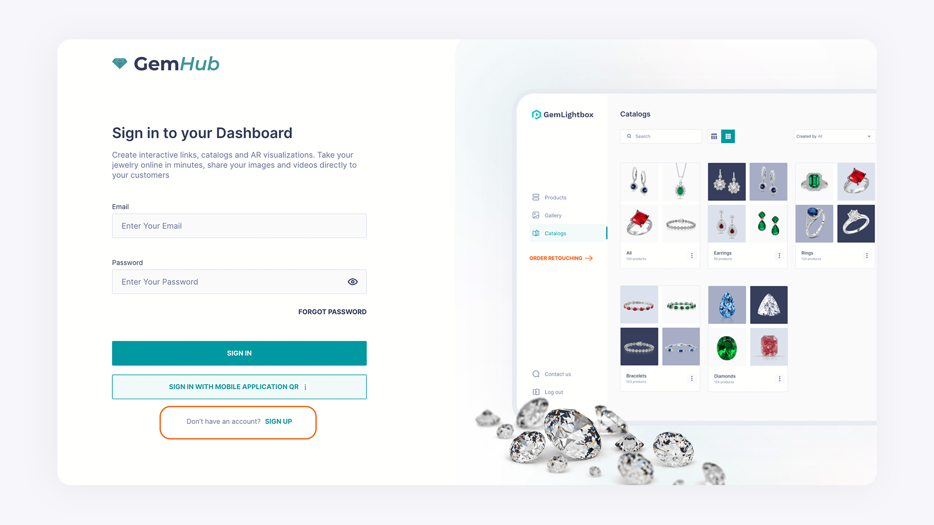 Creating a GemIQ Account on Desktop