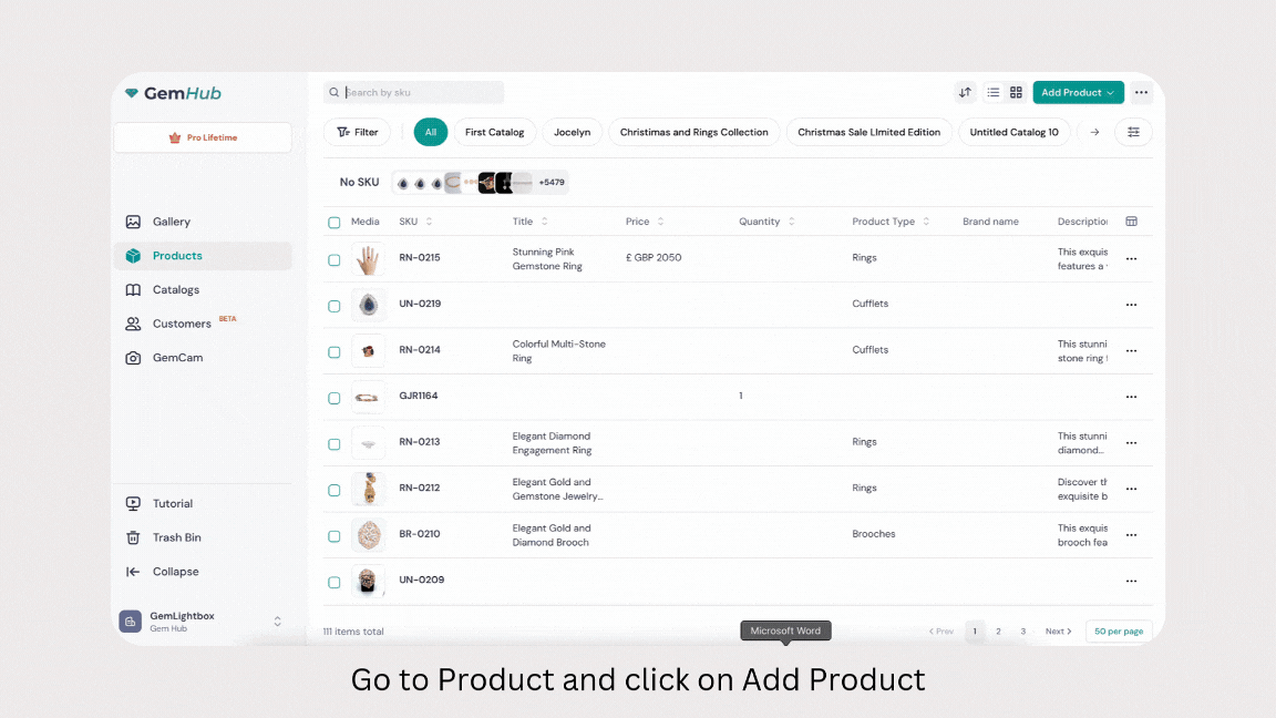 Importing Products into GemIQ app