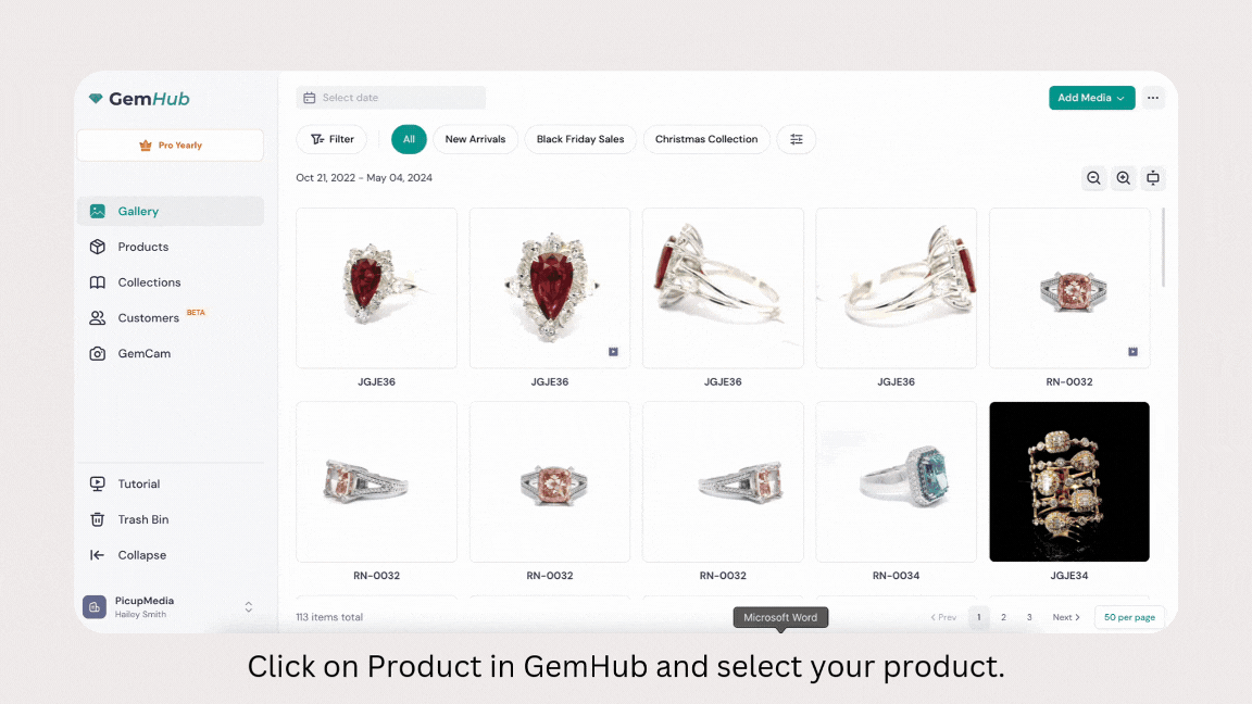Editing a Product in the GemIQ app