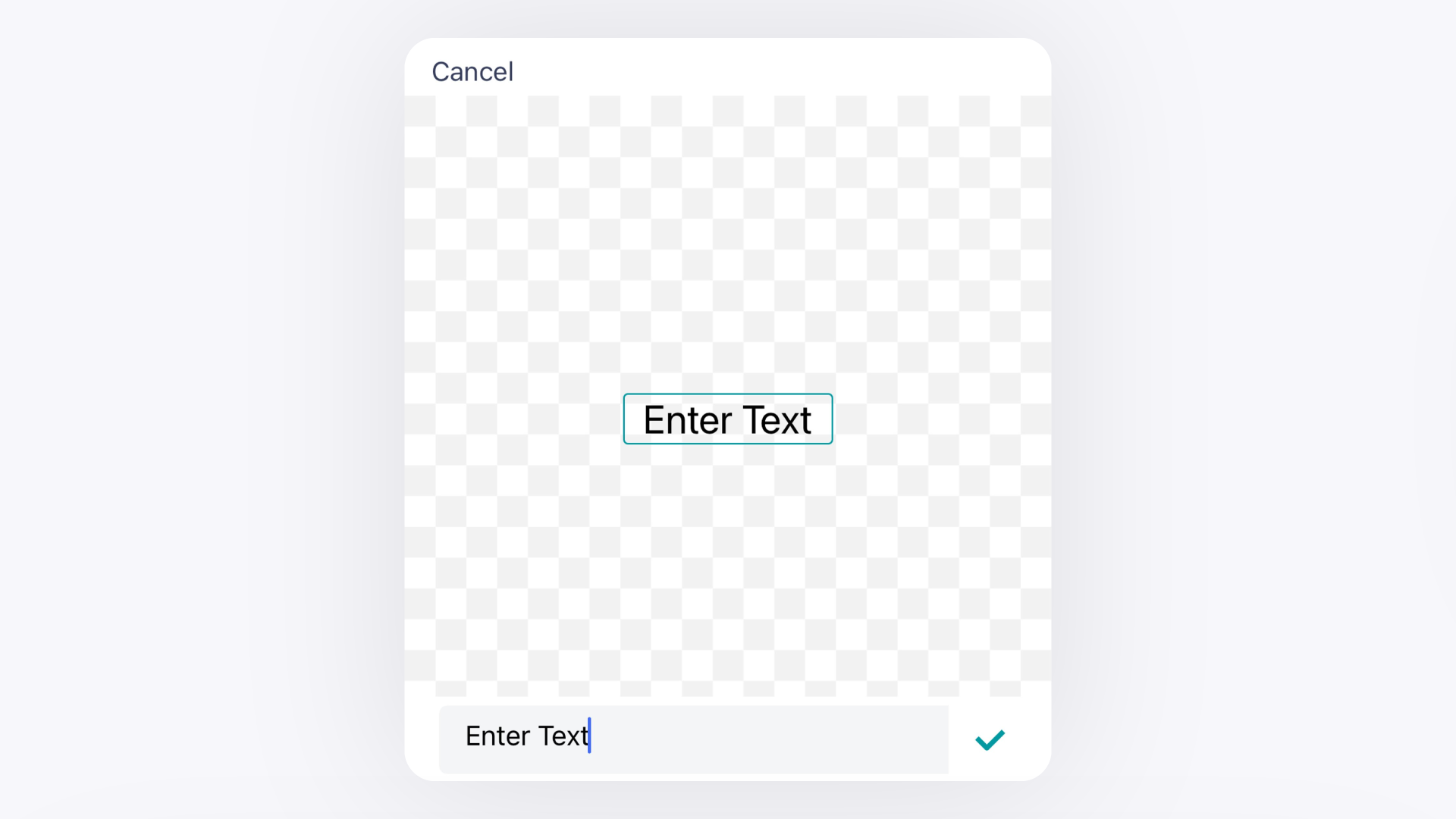 Text Bar for Entering Watermark Content