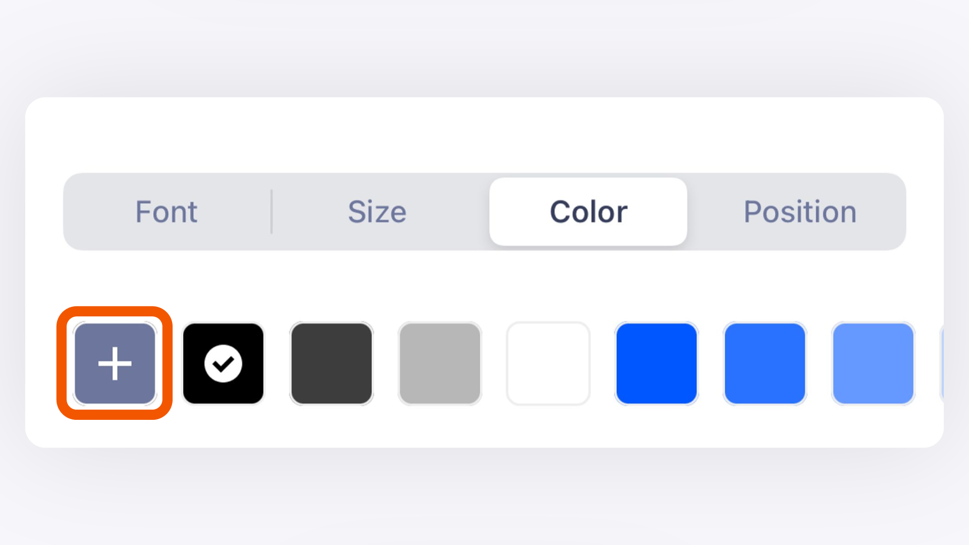 Custom Color Adjustment Options