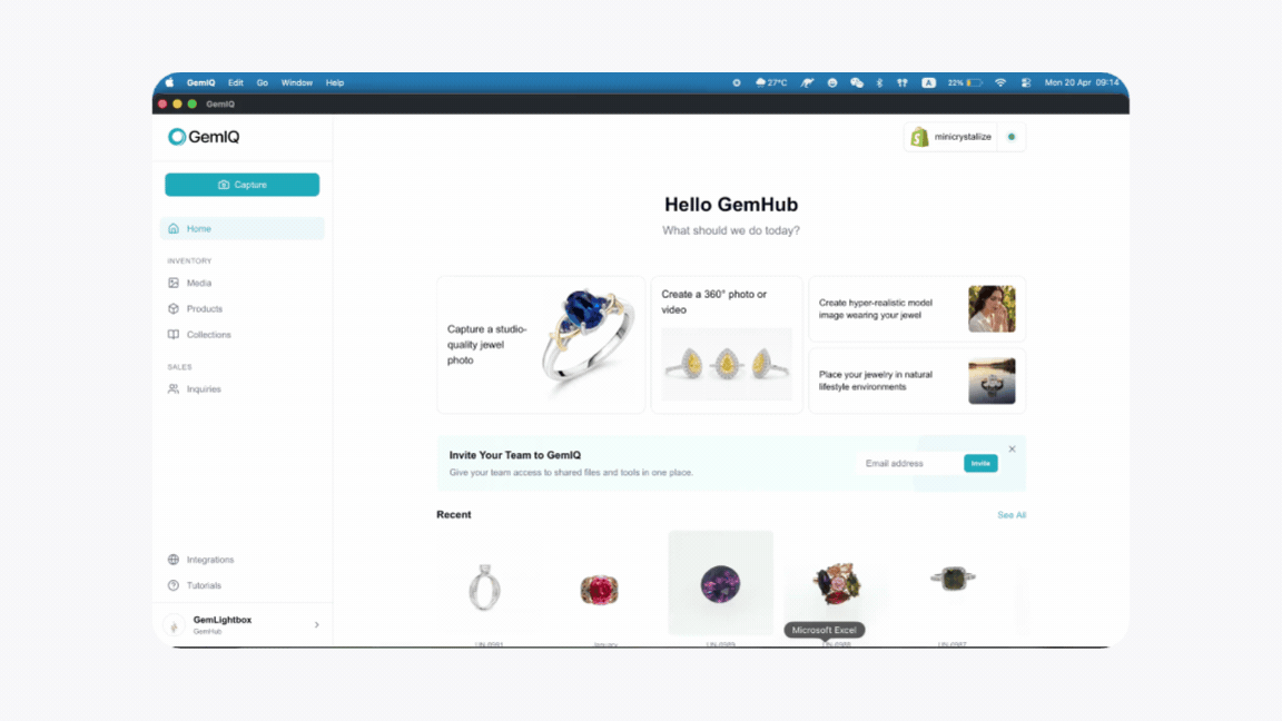 A screen recording showing the cursor navigating to Help, then Troubleshooting, and clicking Clear Cache and Local Data in the app menu.