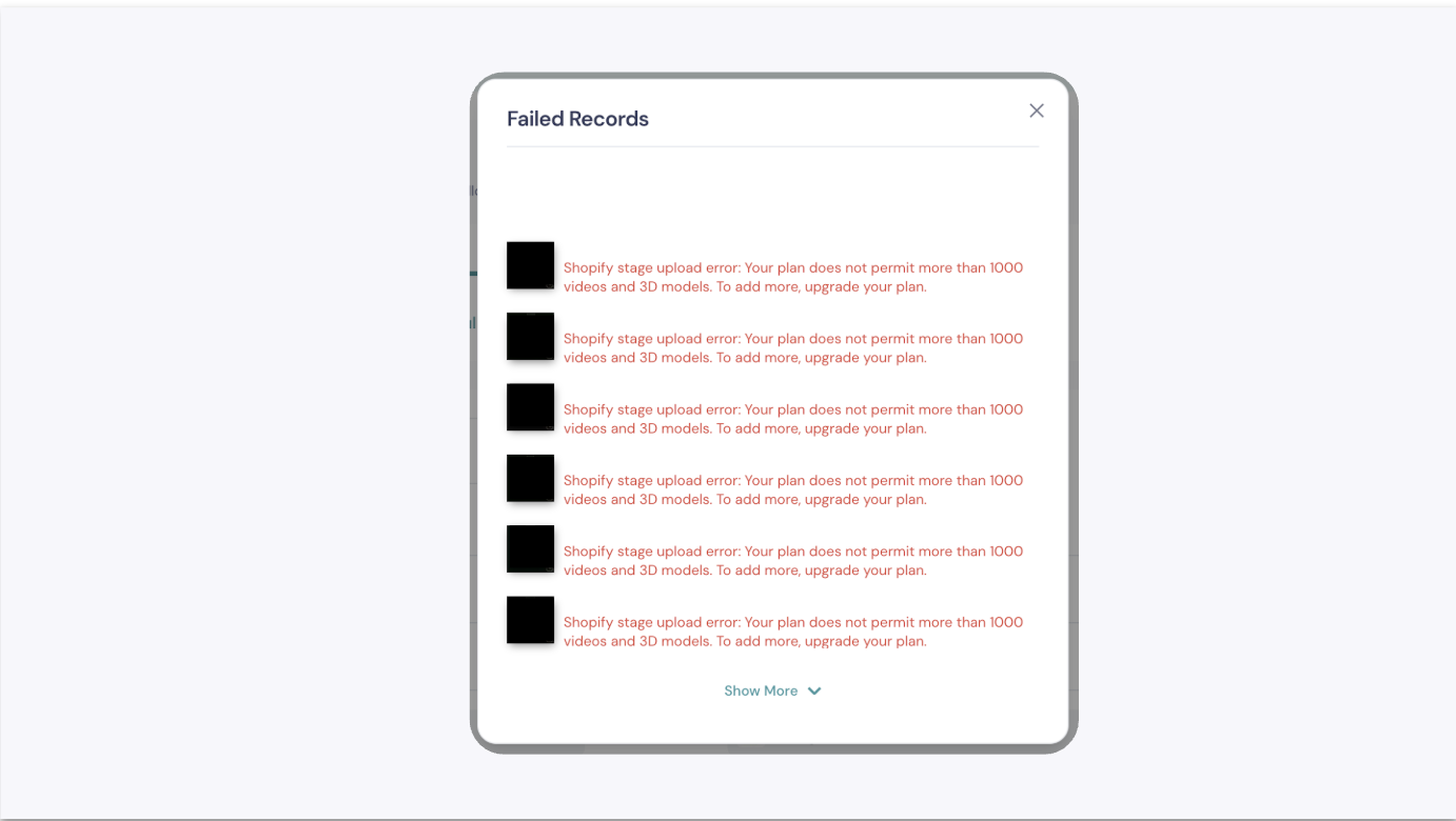 An Error Message Stating 'Media Resource Limit Has Been Reached'.