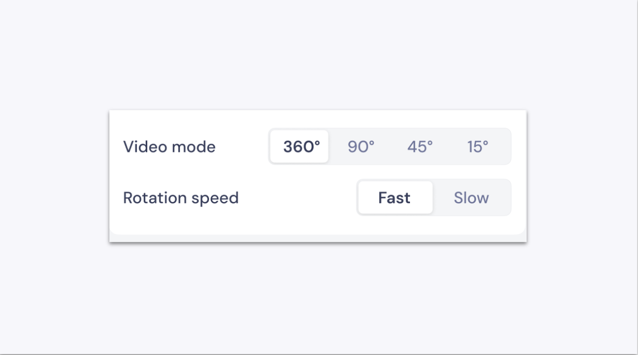 Turntable Direction and Speed Controls in GemIQ app