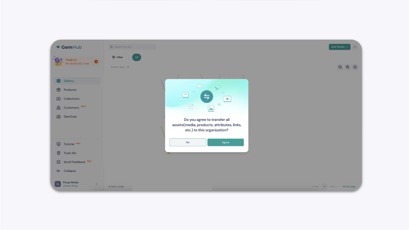 Media Transfer Prompt When Joining